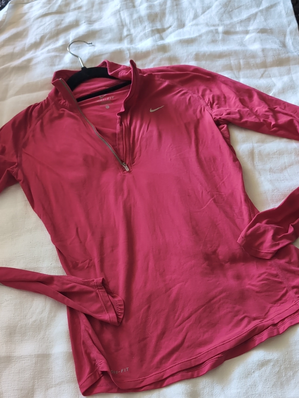 Nike Pink Half-Zip Performance Top